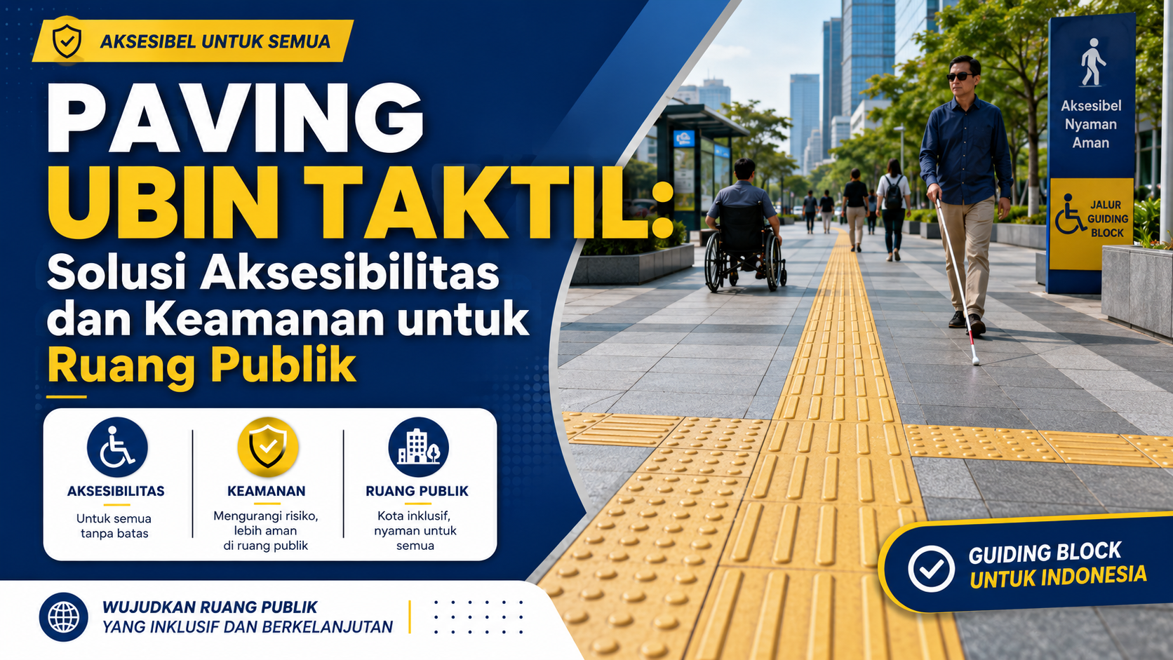 Paving Ubin Taktil: Solusi Aksesibilitas dan Keamanan untuk Ruang Publik